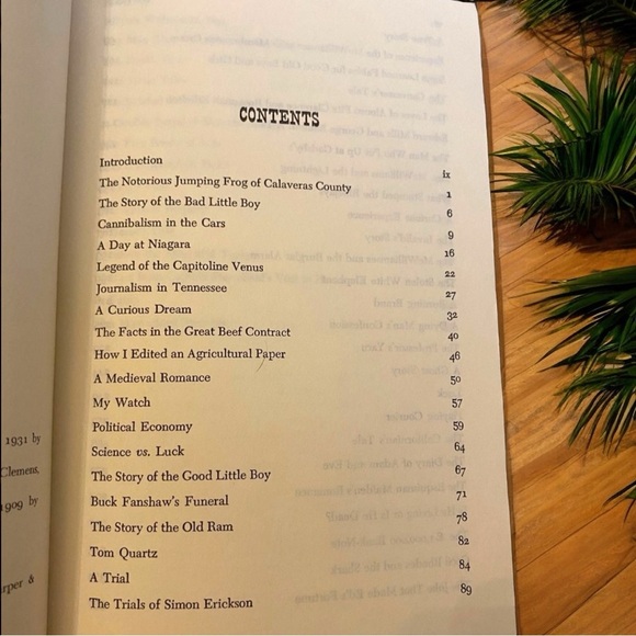 VINTAGE 1957 The Complete Short Stories of Mark Twain Hardcover Book - Picture 7 of 11